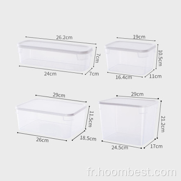 6-PiFood Containers Boîte en plastique Boîte de rangement pour la cuisine